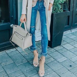 Free People Fringe Ankle Jeans